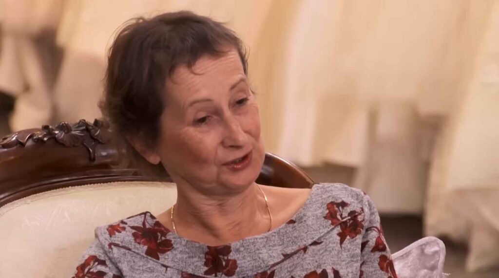Bride's mother giving brutal and unsupportive feedback, triggering the vulnerable bride's bodily insecurities.